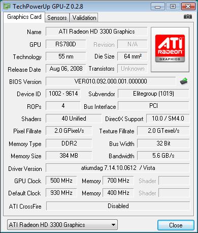 Elitegroup A790GXM-A разгон встроенного ядра
