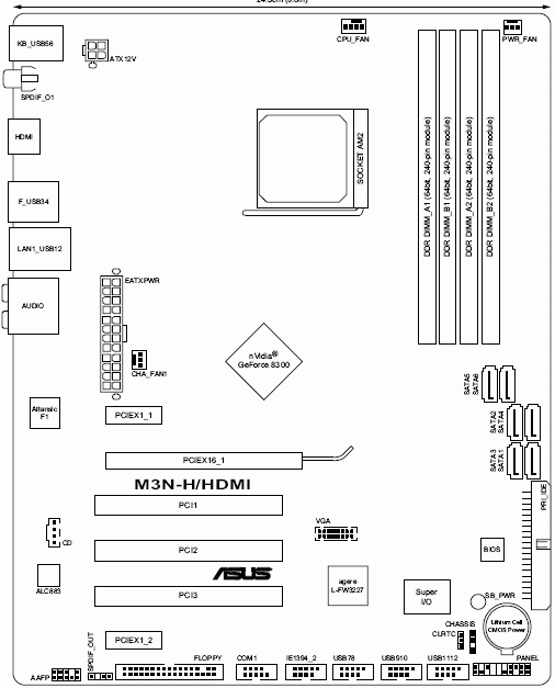  ASUS M3N-H/HDMI схема 