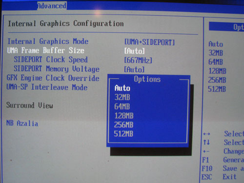 ASUS M3A78-T GPU MemSize