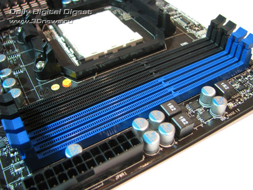  MSI 790FX-GD70 слоты DIMM 