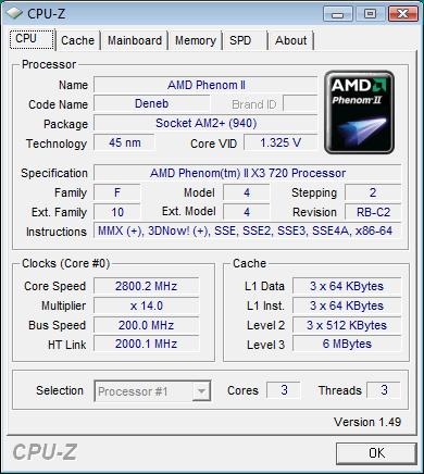 MSI 790FX-GD70 штатная частота