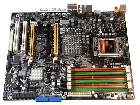  Manli X58SLI-A-E  плата 