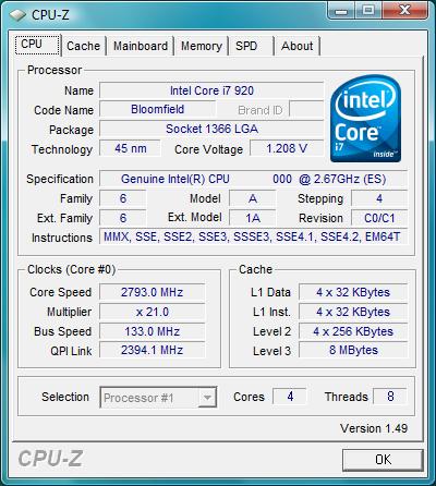 Manli X58SLI-A-E штатная частота
