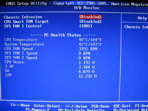 MSI DKA790GX системный мониторинг