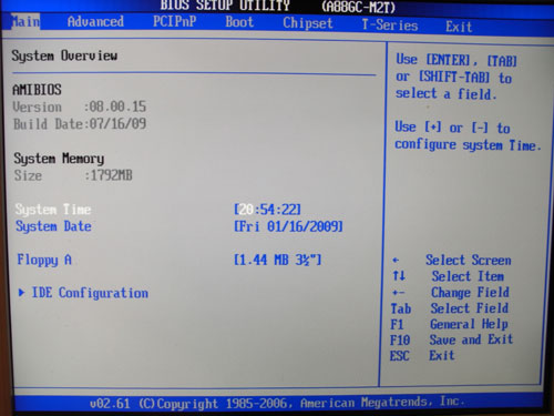 Biostar TA785GE-128M BIOS