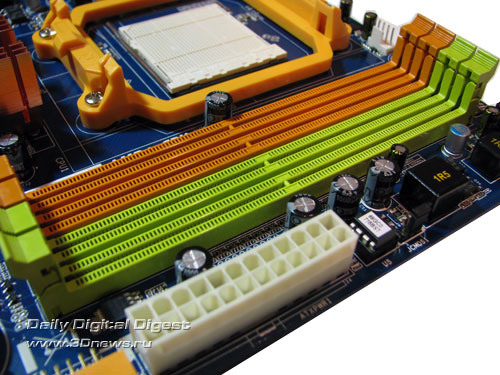  Biostar TA785GE-128M слоты DIMM 