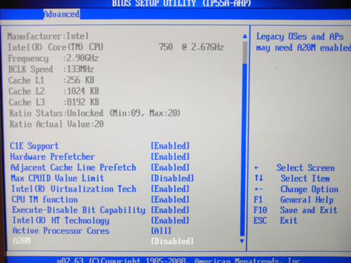 Biostar TPower I55 CPU 1