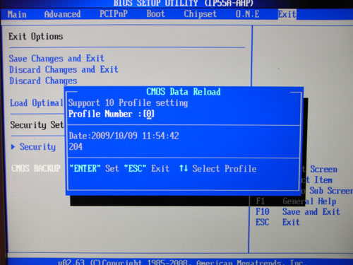 Biostar TPower I55 CMOS Profiles 2