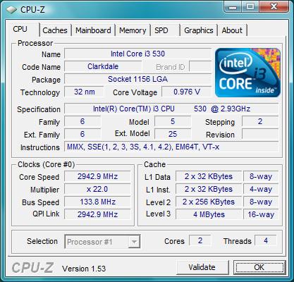 ASUS P7H55-M Pro штатная частота