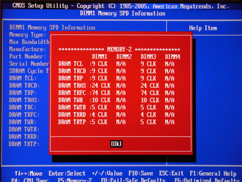 MSI H57M-ED65 Mem Info 2