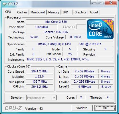 MSI H57M-ED65 штатная частота