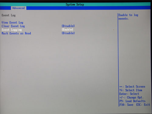 Intel DH55TC Log