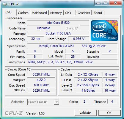 Intel DH55TC разгон