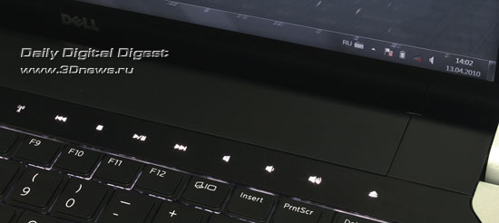  Dell Studio XPS 16. Дополнительные сенсорные клавиши 