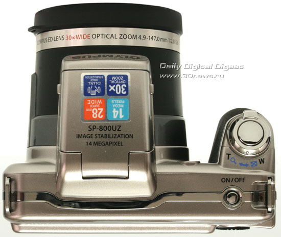  Olympus SP-800UZ. Вид сверху 