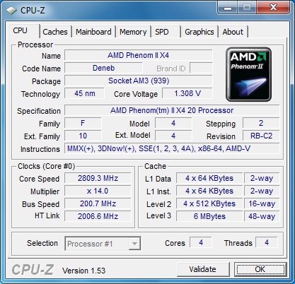 ASUS Crosshair IV штатная частота 1
