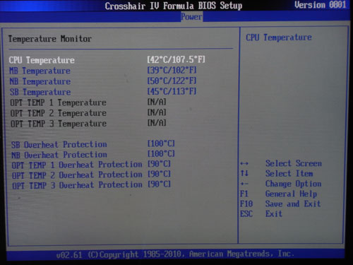 ASUS Crosshair IV системный мониторинг 2