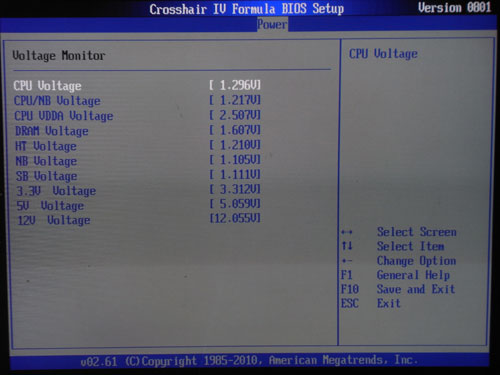 ASUS Crosshair IV системный мониторинг 3