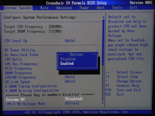 ASUS Crosshair IV Extreme Overclocking