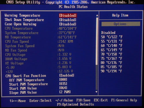Foxconn A88GM Deluxe системный мониторинг