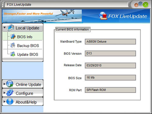 Foxconn A88GM Deluxe разгон Live Update