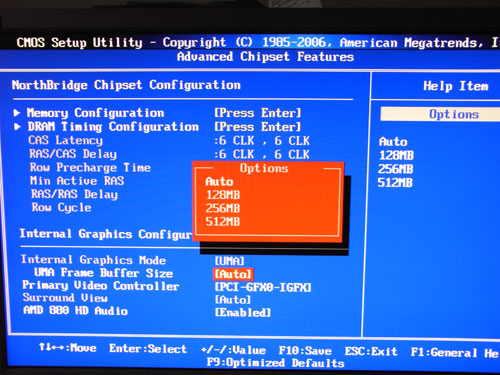 Foxconn A9DA-S GPU Memsize