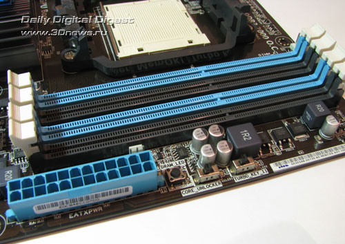  ASUS M4A88TD-V EVO/USB3 слоты DIMM 