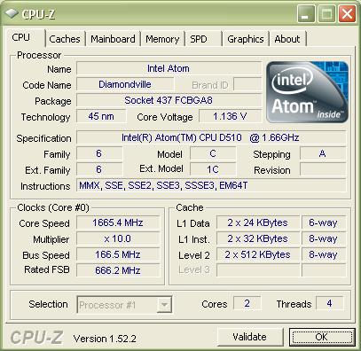 ASRock AD510PV штатная частота