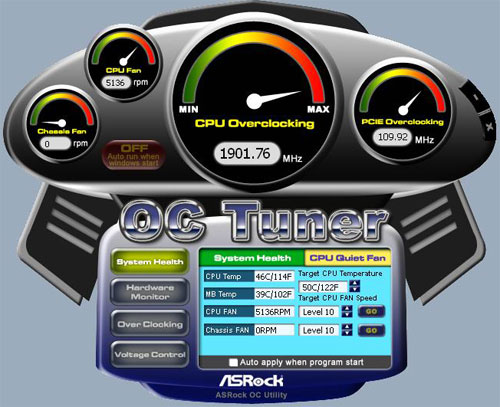 ASRock AD510PV OC Tuner