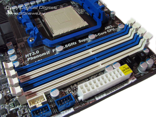  ASRock 890FX Deluxe4 слоты DIMM 