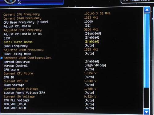 MSI P67A-GD65 настройки разгона 3