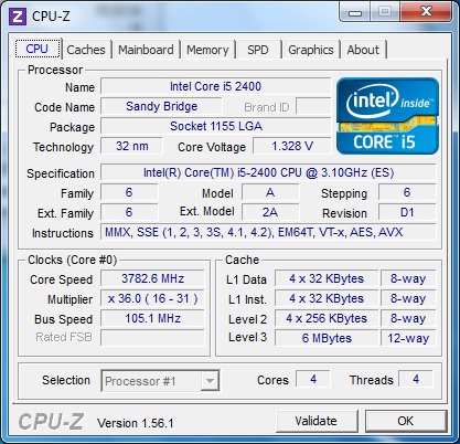 MSI P67A-GD65 разгон 1