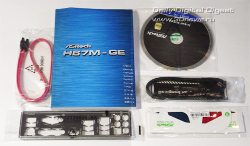  ASRock H67M-GE комплектация 1 