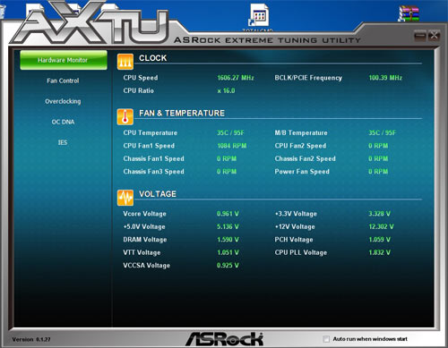 ASRock P67 Extreme4 системный мониторинг 3
