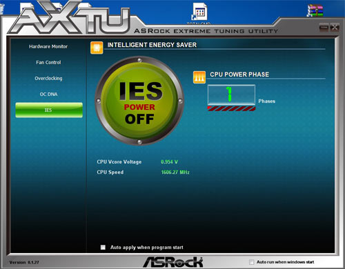 ASRock P67 Extreme4 ASRock I.E.S.