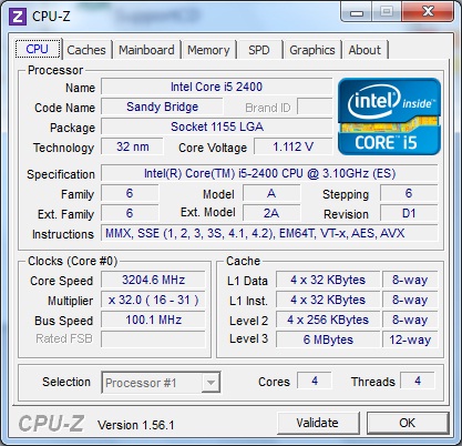 ASRock P67 Extreme4 штатная частота