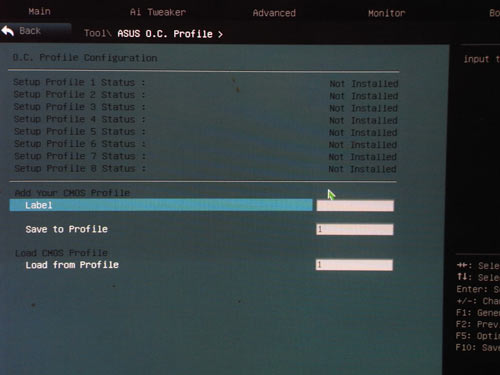 ASUS Sabertooth P67 OC Profile