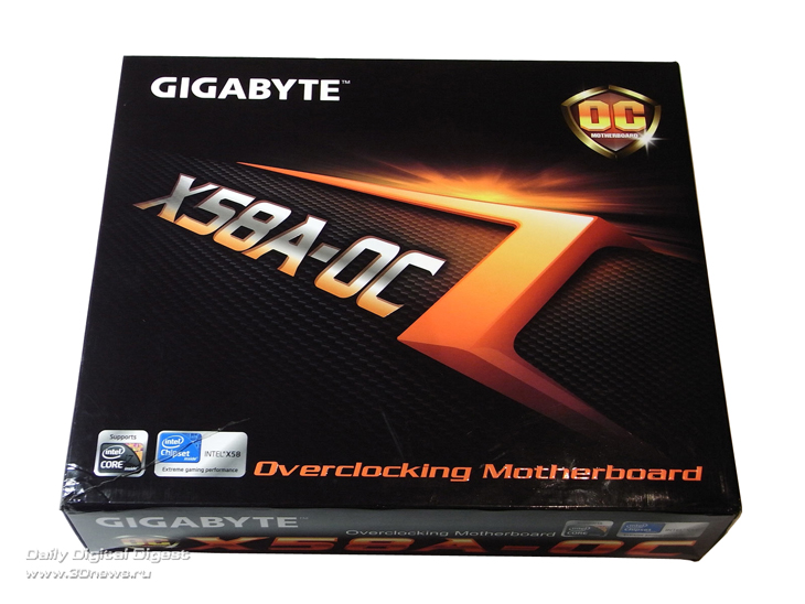  Gigabyte X58A-OC упаковка 