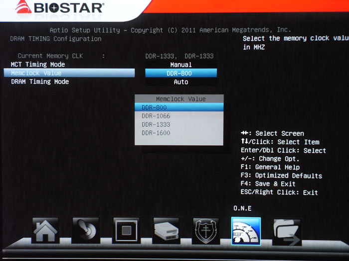 Biostar TA75A+ частота памяти