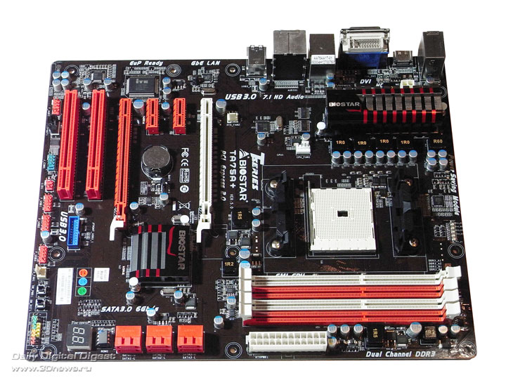  Biostar TA75A+ плата 