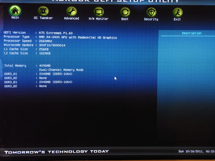 ASRock A75 Extreme6 BIOS