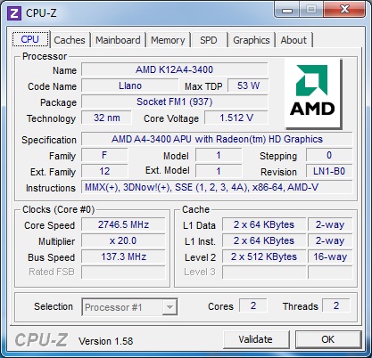 ASRock A75M-ITX разгон 1
