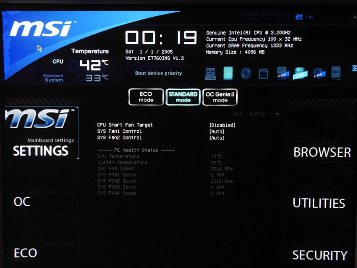 MSI X79A-GD65 (8D) системный мониторинг 1