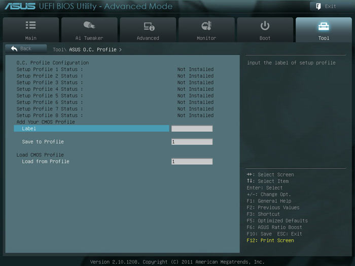 ASUS P9X79 WS OC Profile