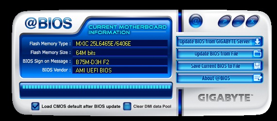 Gigabyte B75M-D3H @BIOS