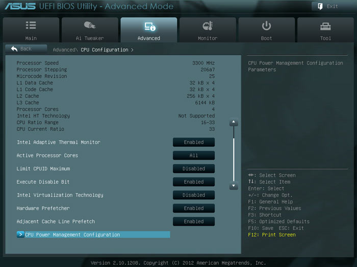 ASUS P8H77-M LE BIOS CPU2