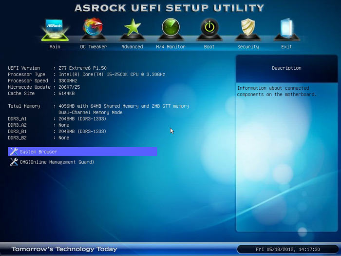 ASRock Z77 Extreme6 BIOS