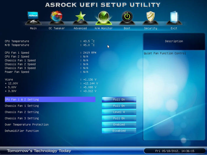 ASRock Z77 Extreme6 системный мониторинг 1