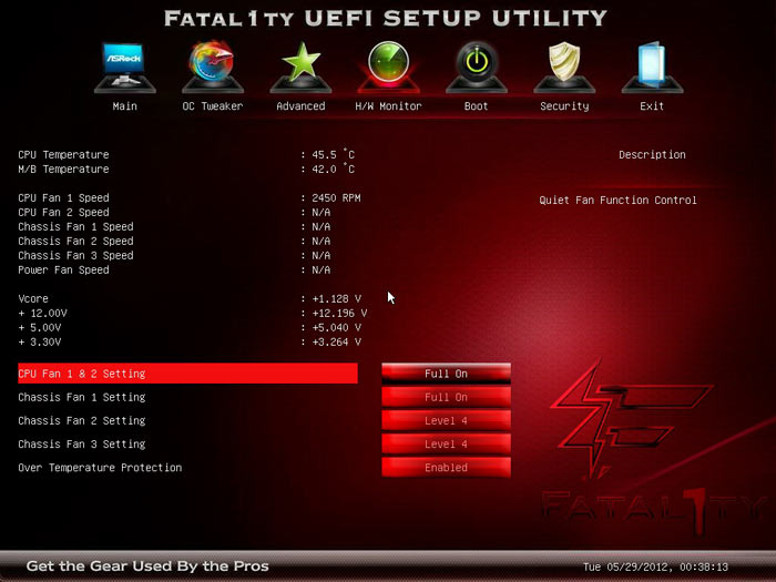 ASRock Fatal1ty X79 Professional системный мониторинг 1
