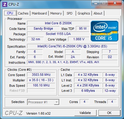 Gigabyte Z77MX-D3H TH штатная частота